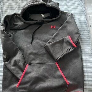 Under Armour womens Gray Hoodie with hot pink Accents
